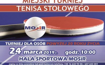 TURNIEJ TENISA STOŁOWEGO